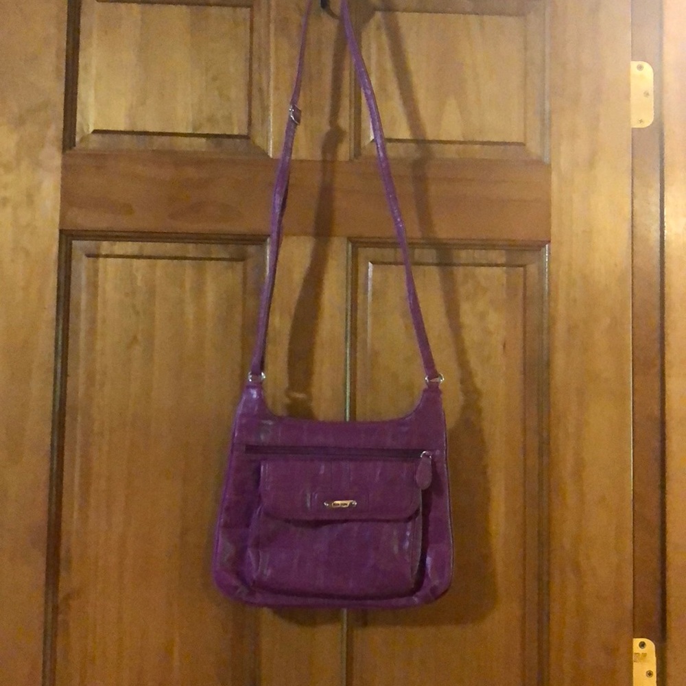 purple crossbody